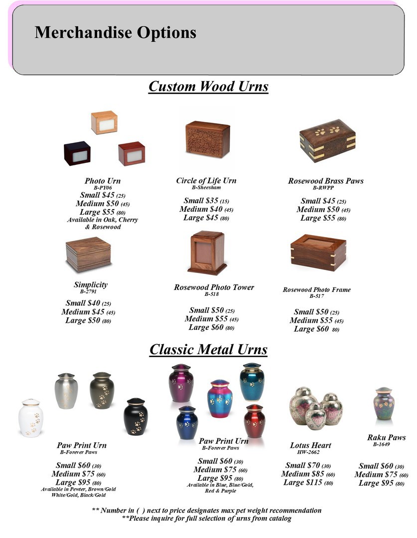 Companion Care Pet Cremation by Tufts Schildmeyer Pricing